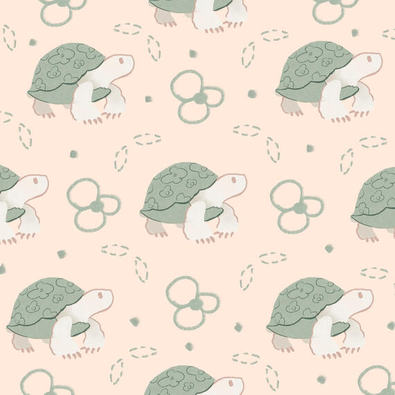 Desert tortoise children's repeat pattern