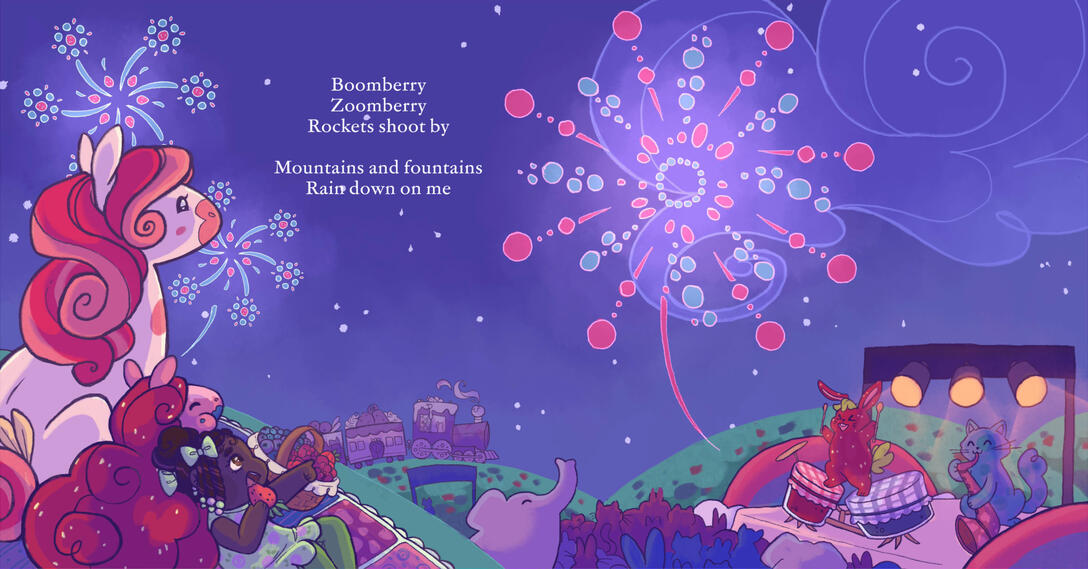 Practice: Jamberry 2 page spread, 21 x 11