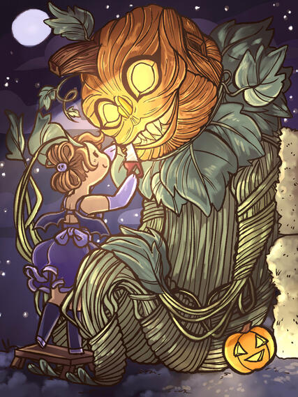 Pumpkin Carving, 13 x 17