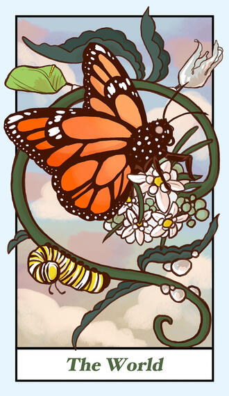 Tarot card illustration